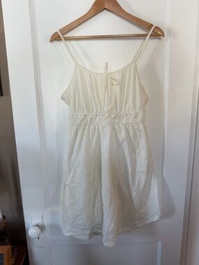 SO Juniors Cream Spaghetti-Strap Short Dress